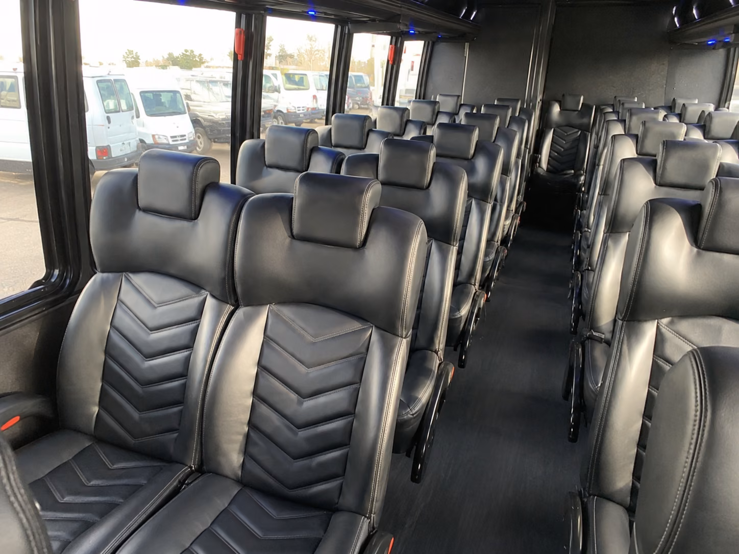 eden prairie 18 passenger minibus interior