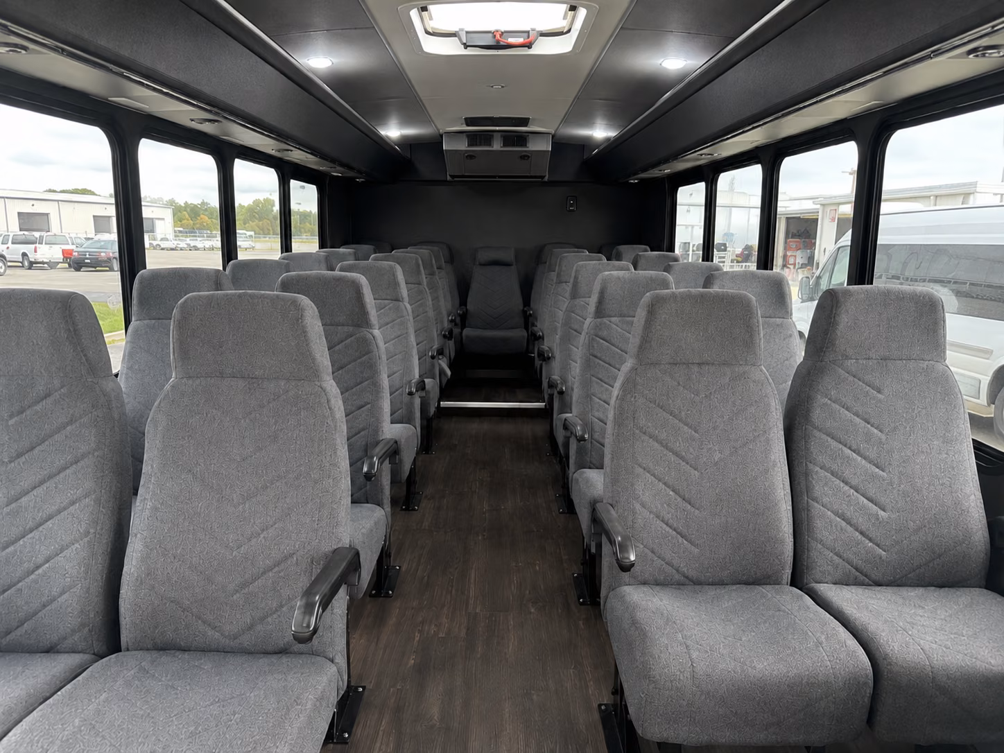 eden prairie 20 passenger minibus inside