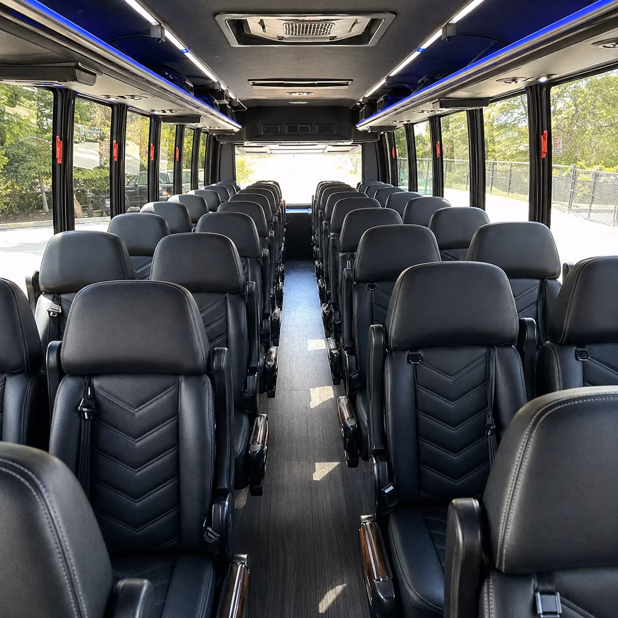 eden prairie 25 passenger minibus inside