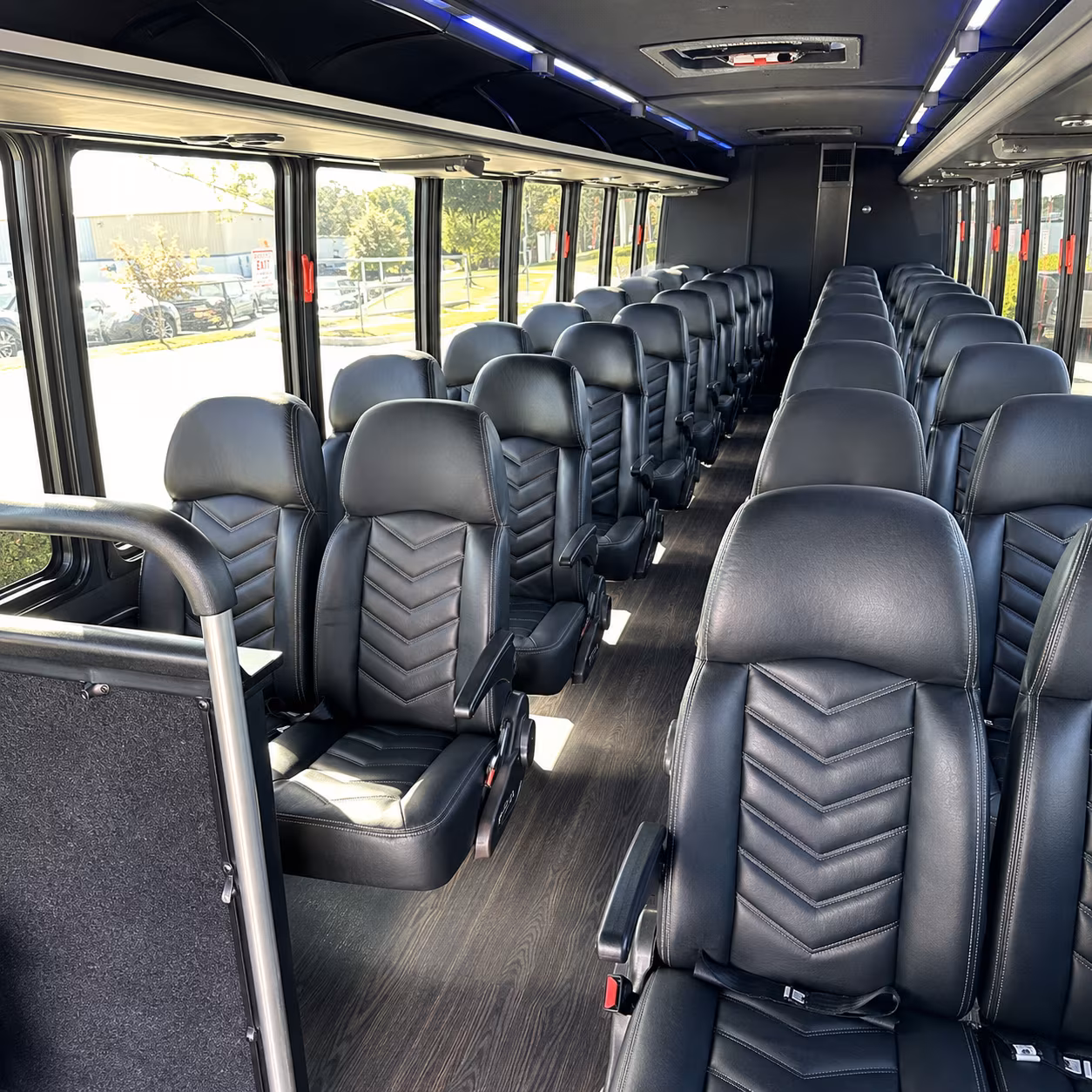 eden prairie 28 passenger minibus inside