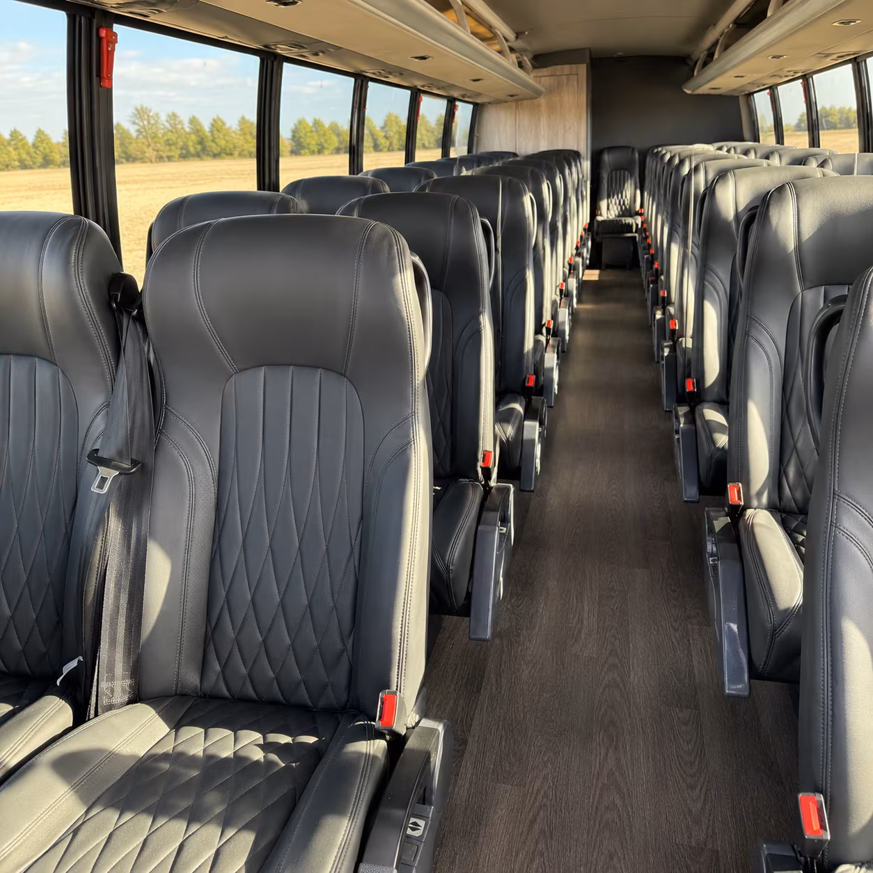 eden prairie 35 passenger minibus interior