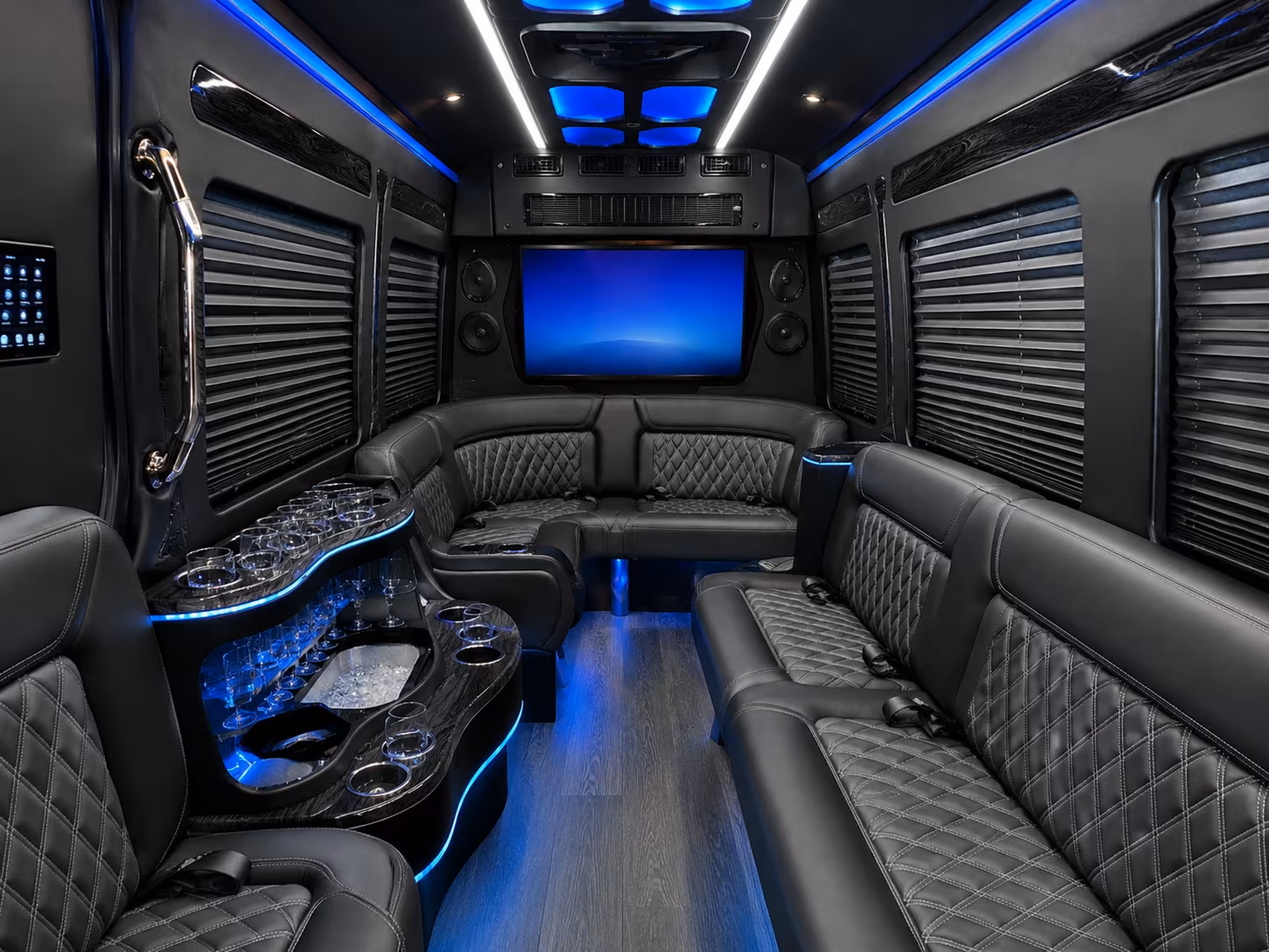 eden prairie corporate event transportation onboard seating