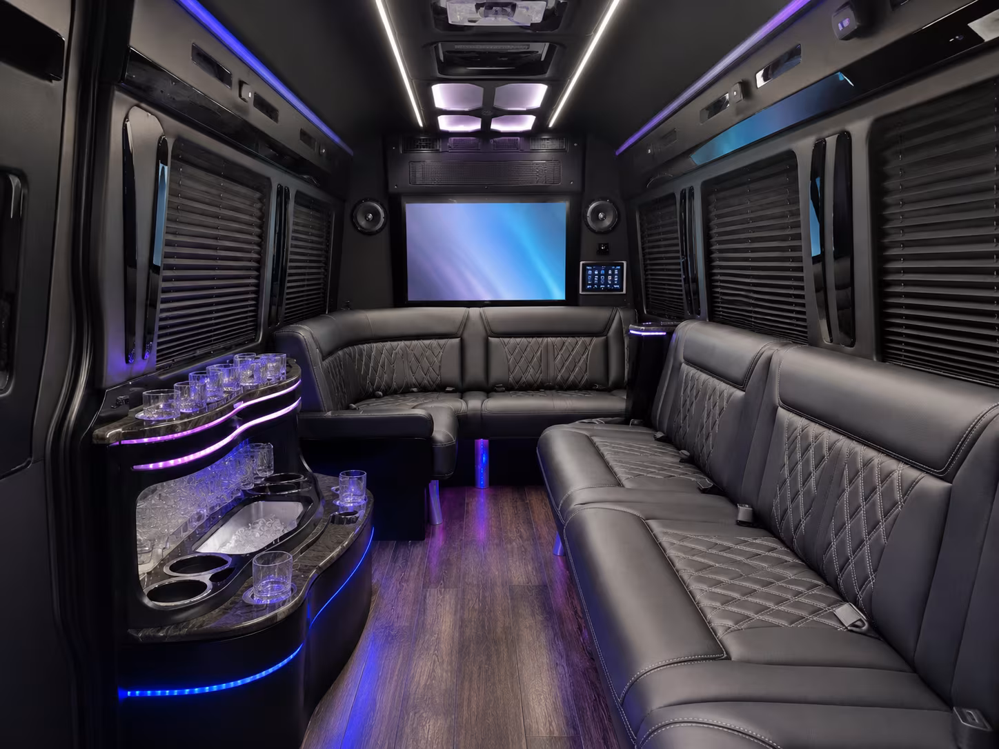 eden prairie sprinter limousine interior
