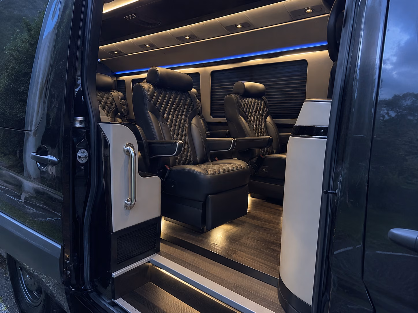 eden prairie sprinter van with driver interior