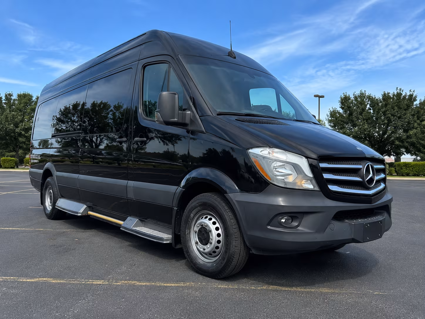 eden prairie sprinter van with driver