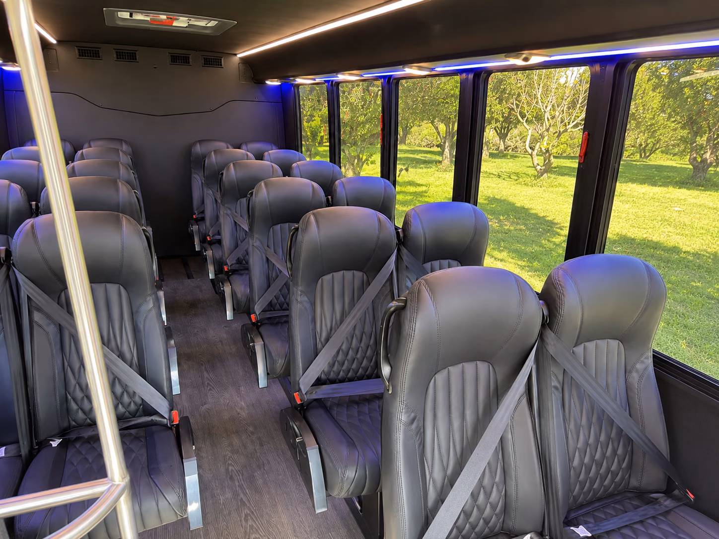 minibus rentals for eden prairie wedding party portraits and day of logistics