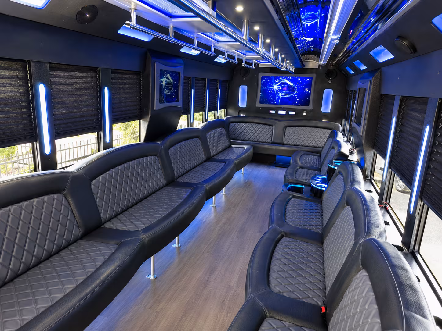 mystic lake casino amphitheater party bus rental